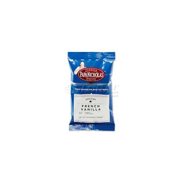 Papanicholas Coffee PapaNicholas Premium French Vanilla Coffee, Regular, Arabica Bean, 2.5 oz., 18/Carton PCO25188 - main